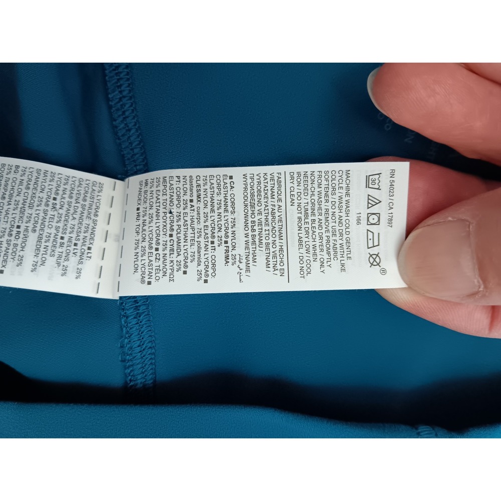 Athleta Salutation Stash 7/8 Tight Teal Blue High Rise Leggings XL 54023 - Picture 7 of 11